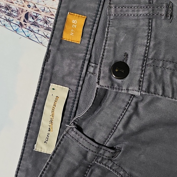 Pilcro & The Letterpress Anthropologie Gray Zippered Ankle SkinnyJeans Size 28 - Picture 3 of 5